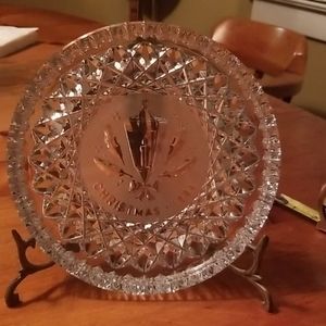 Clear Christmas decorative dishes